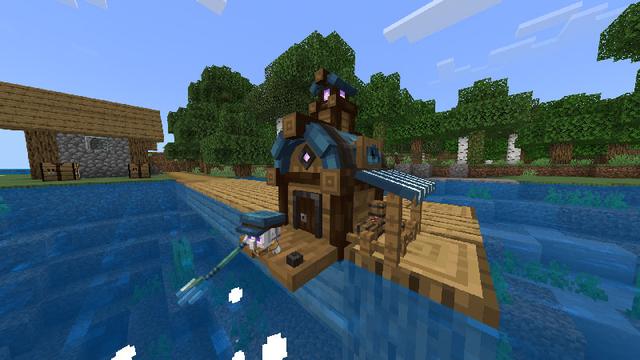 Screenshot of the Minecraft Bedrock Marketplace product AutoFisher created by Scai Quest.