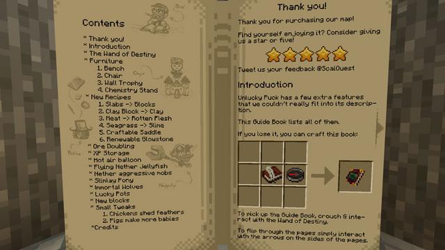 Screenshot of the Minecraft Bedrock Marketplace product Lucky Pots created by Scai Quest.