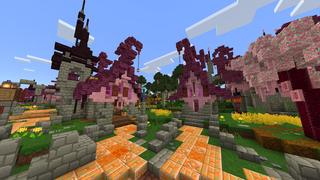 Screenshot of the Minecraft Bedrock Marketplace product My Time in Cherrymore created by Scai Quest.