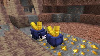 Screenshot of the Minecraft Bedrock Marketplace product Ore Beetles Add-On created by Scai Quest.