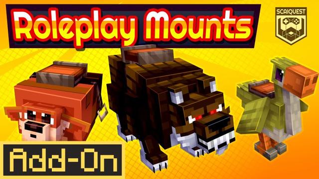 Thumbnail of the Minecraft Bedrock Marketplace product Roleplay Mounts created by Scai Quest.