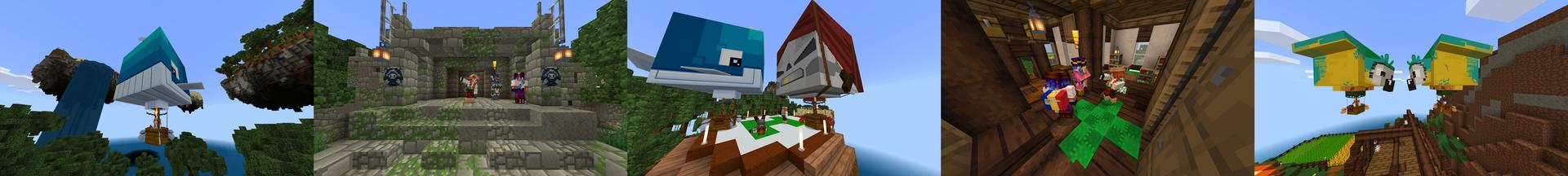 Panorama of the Minecraft Bedrock Marketplace product The Islanders created by Scai Quest.