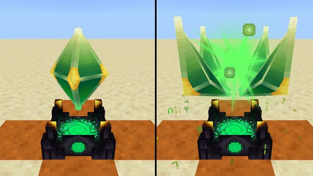 Screenshot of the Minecraft Bedrock Marketplace product XP Crystal Bank Add-On created by Scai Quest.