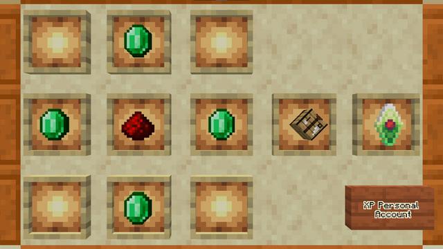 Screenshot of the Minecraft Bedrock Marketplace product XP Crystal Bank Add-On created by Scai Quest.