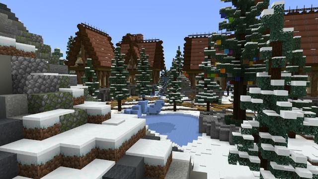 Screenshot of the Minecraft Bedrock Marketplace product Arctic Village created by ThunderAy.