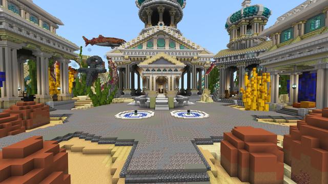 Screenshot of the Minecraft Bedrock Marketplace product Atlantis City created by ThunderAy.