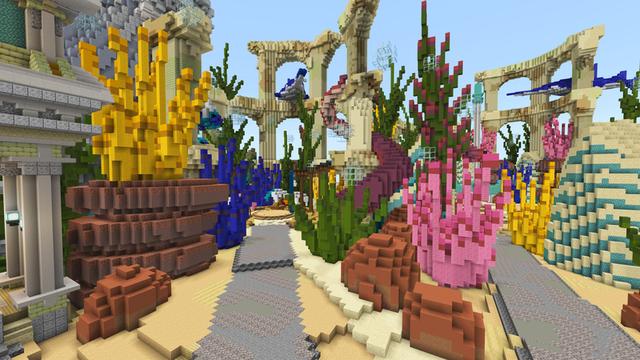 Screenshot of the Minecraft Bedrock Marketplace product Atlantis City created by ThunderAy.