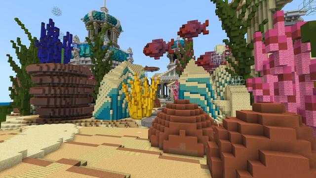 Screenshot of the Minecraft Bedrock Marketplace product Atlantis City created by ThunderAy.