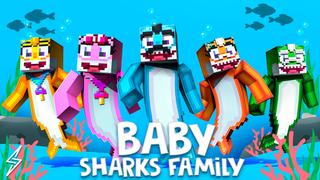Thumbnail of the Minecraft Bedrock Marketplace product Baby Sharks Family created by ThunderAy.