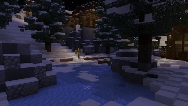 Screenshot of the Minecraft Bedrock Marketplace product Blizzard Village created by ThunderAy.