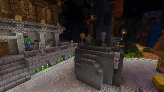 Screenshot of the Minecraft Bedrock Marketplace product Climbing Mobs created by ThunderAy.