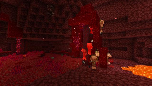 Screenshot of the Minecraft Bedrock Marketplace product Climbing Mobs created by ThunderAy.
