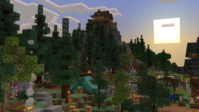 Screenshot of the Minecraft Bedrock Marketplace product Cozy Camp House created by ThunderAy.