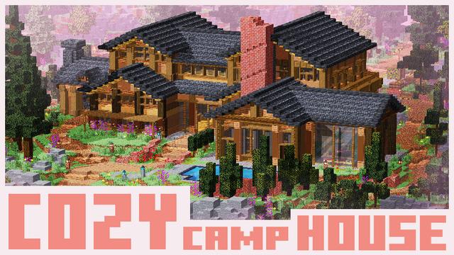 Thumbnail of the Minecraft Bedrock Marketplace product Cozy Camp House created by ThunderAy.