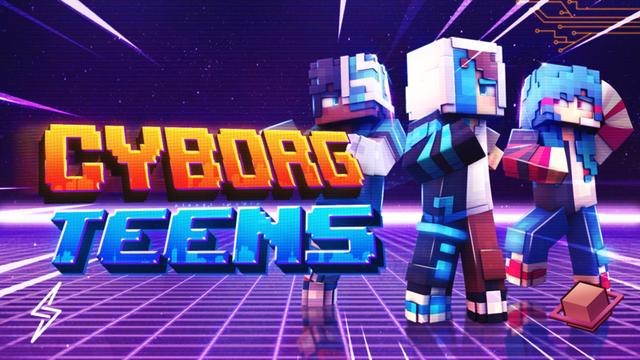 Thumbnail of the Minecraft Bedrock Marketplace product Cyborg Teens created by ThunderAy.