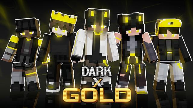Thumbnail of the Minecraft Bedrock Marketplace product Dark x GOLD created by ThunderAy.