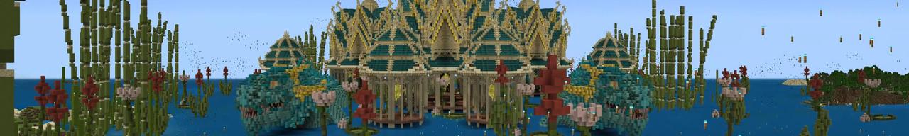 Panorama of the Minecraft Bedrock Marketplace product Dragon Dojo created by ThunderAy.