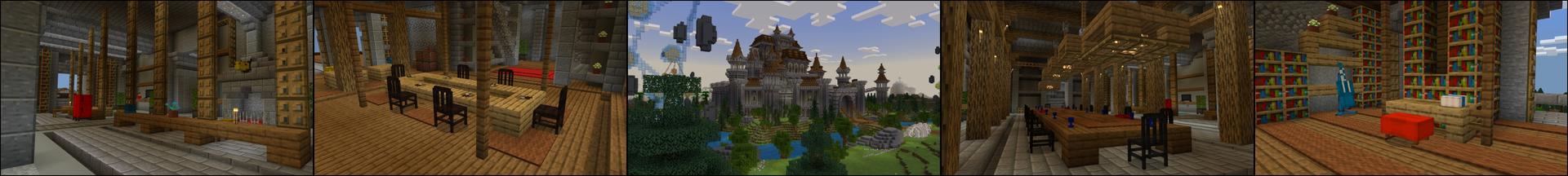 Panorama of the Minecraft Bedrock Marketplace product Dragon Furniture created by ThunderAy.
