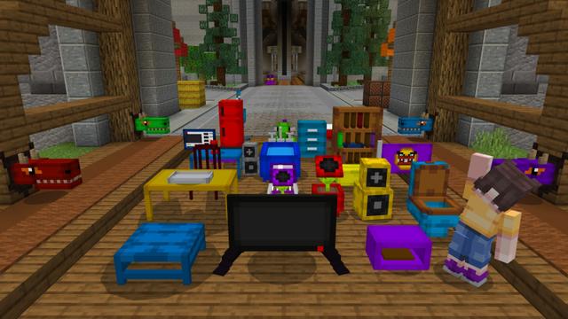 Screenshot of the Minecraft Bedrock Marketplace product Dragon Furniture created by ThunderAy.