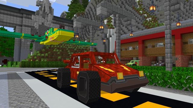 Screenshot of the Minecraft Bedrock Marketplace product Dragons Vehicles created by ThunderAy.