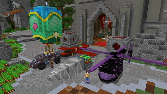 Screenshot of the Minecraft Bedrock Marketplace product Dragons Vehicles created by ThunderAy.