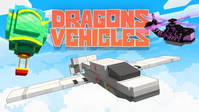 Thumbnail of the Minecraft Bedrock Marketplace product Dragons Vehicles created by ThunderAy.