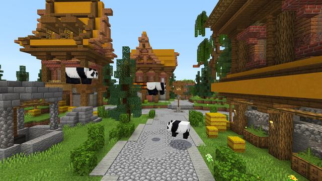 Screenshot of the Minecraft Bedrock Marketplace product Flying Mobs created by ThunderAy.