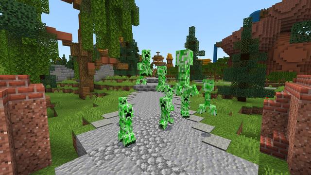 Screenshot of the Minecraft Bedrock Marketplace product Flying Mobs created by ThunderAy.