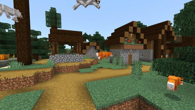 Screenshot of the Minecraft Bedrock Marketplace product Flying Mobs created by ThunderAy.