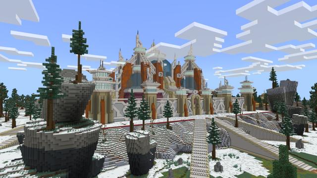Screenshot of the Minecraft Bedrock Marketplace product Futuristic Kingdom created by ThunderAy.