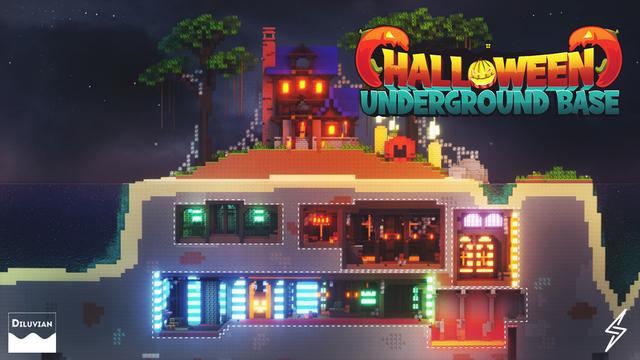 Thumbnail of the Minecraft Bedrock Marketplace product Halloween Underground Base created by ThunderAy.