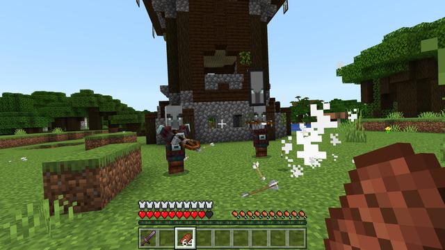 Screenshot of the Minecraft Bedrock Marketplace product Hunger Mob Games created by ThunderAy.