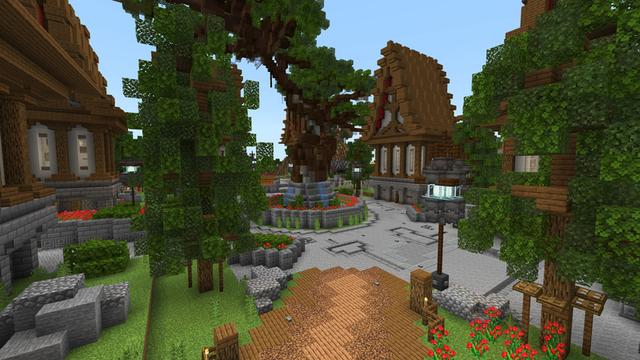Screenshot of the Minecraft Bedrock Marketplace product Hunger Mob Games created by ThunderAy.