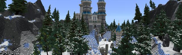 Panorama of the Minecraft Bedrock Marketplace product Ice Kingdom created by ThunderAy.