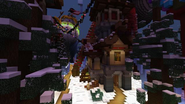 Screenshot of the Minecraft Bedrock Marketplace product Ice Town created by ThunderAy.