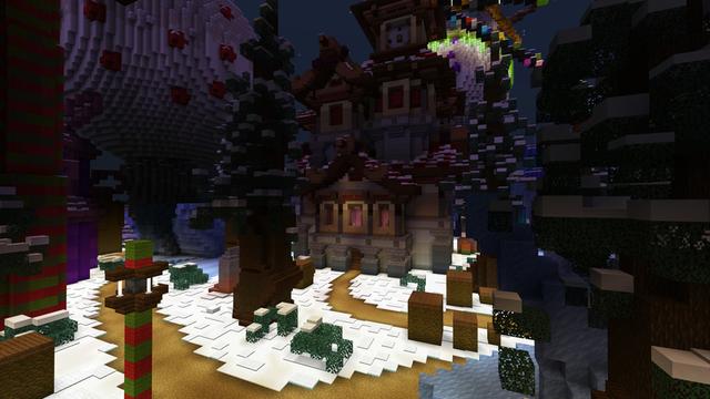 Screenshot of the Minecraft Bedrock Marketplace product Ice Town created by ThunderAy.