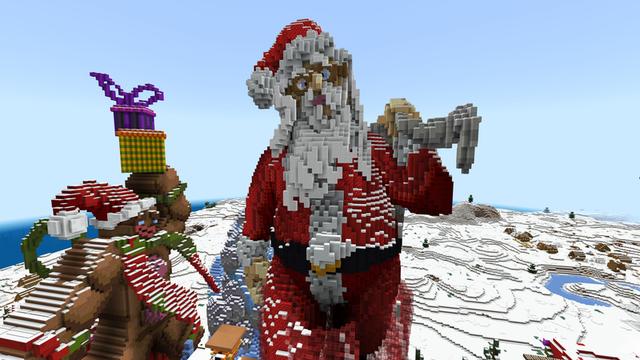 Screenshot of the Minecraft Bedrock Marketplace product Ice Town created by ThunderAy.