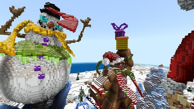 Screenshot of the Minecraft Bedrock Marketplace product Ice Town created by ThunderAy.