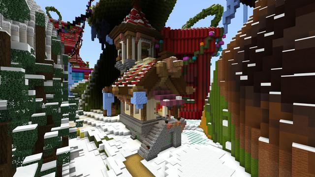 Screenshot of the Minecraft Bedrock Marketplace product Ice Town created by ThunderAy.