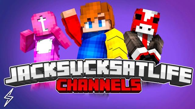 Thumbnail of the Minecraft Bedrock Marketplace product JackSucksAtLife Channels created by ThunderAy.