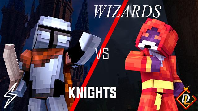 Thumbnail of the Minecraft Bedrock Marketplace product Knights vs Wizards created by ThunderAy.
