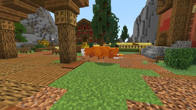 Screenshot of the Minecraft Bedrock Marketplace product Mobs Are Giant created by ThunderAy.