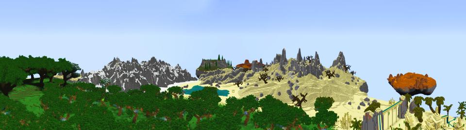 Panorama of the Minecraft Bedrock Marketplace product Original Skyblock created by ThunderAy.
