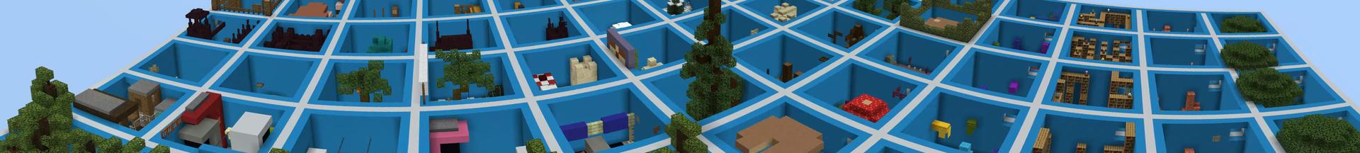Panorama of the Minecraft Bedrock Marketplace product Parkour Grid created by ThunderAy.