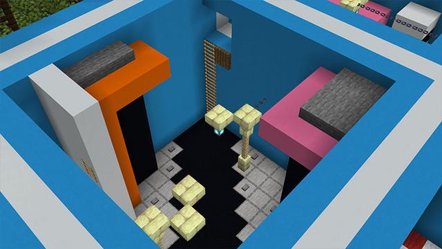Screenshot of the Minecraft Bedrock Marketplace product Parkour Grid created by ThunderAy.