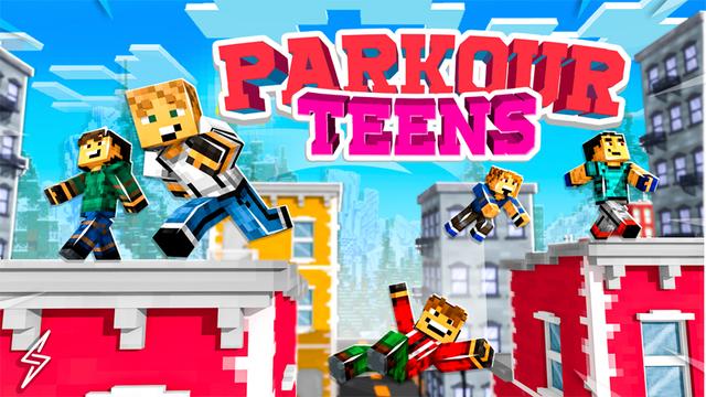 Thumbnail of the Minecraft Bedrock Marketplace product Parkour Teens created by ThunderAy.
