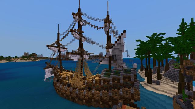 Screenshot of the Minecraft Bedrock Marketplace product Pirate Island created by ThunderAy.