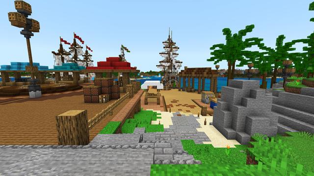 Screenshot of the Minecraft Bedrock Marketplace product Pirate Island created by ThunderAy.