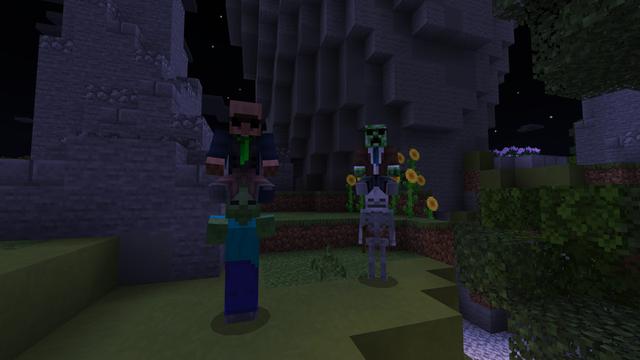 Screenshot of the Minecraft Bedrock Marketplace product Rideable Mobs created by ThunderAy.