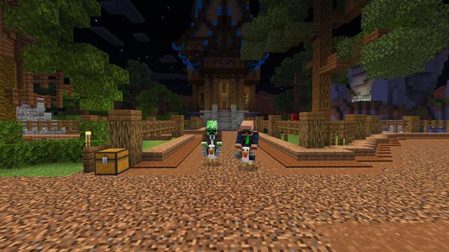 Screenshot of the Minecraft Bedrock Marketplace product Rideable Mobs created by ThunderAy.